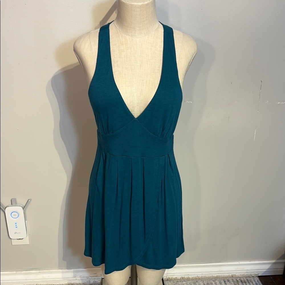Silence + Noise Teal Tunic top or mini dress NWT size L